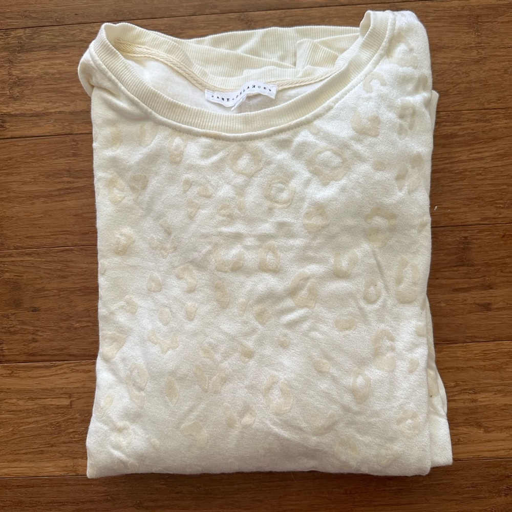 Jane & Delancey Tan Cheetah Print Sweatshirt Size 2X